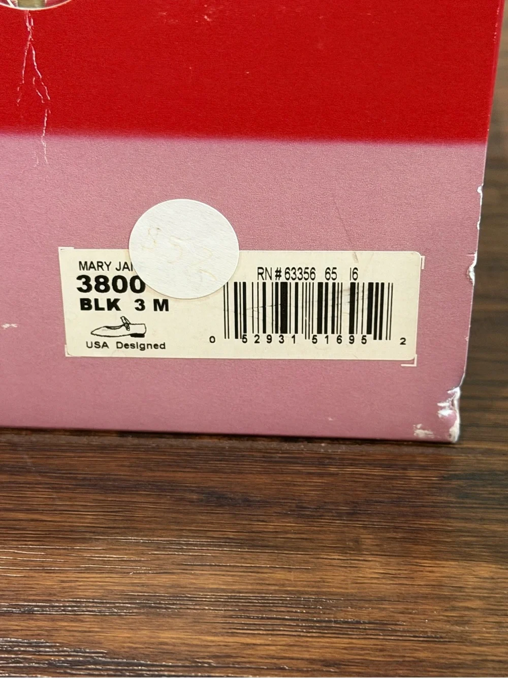 Capezio Girl's Black Mary Jane Style Tap Shoes Size 3 M